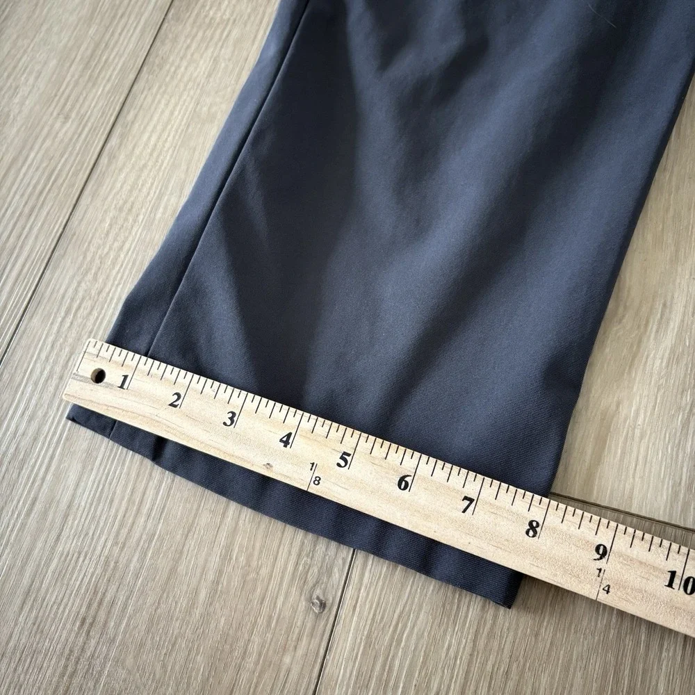 Lululemon Men's Gray Dress Pants Straight Fit Stretch Zip Pocket Size 36 32